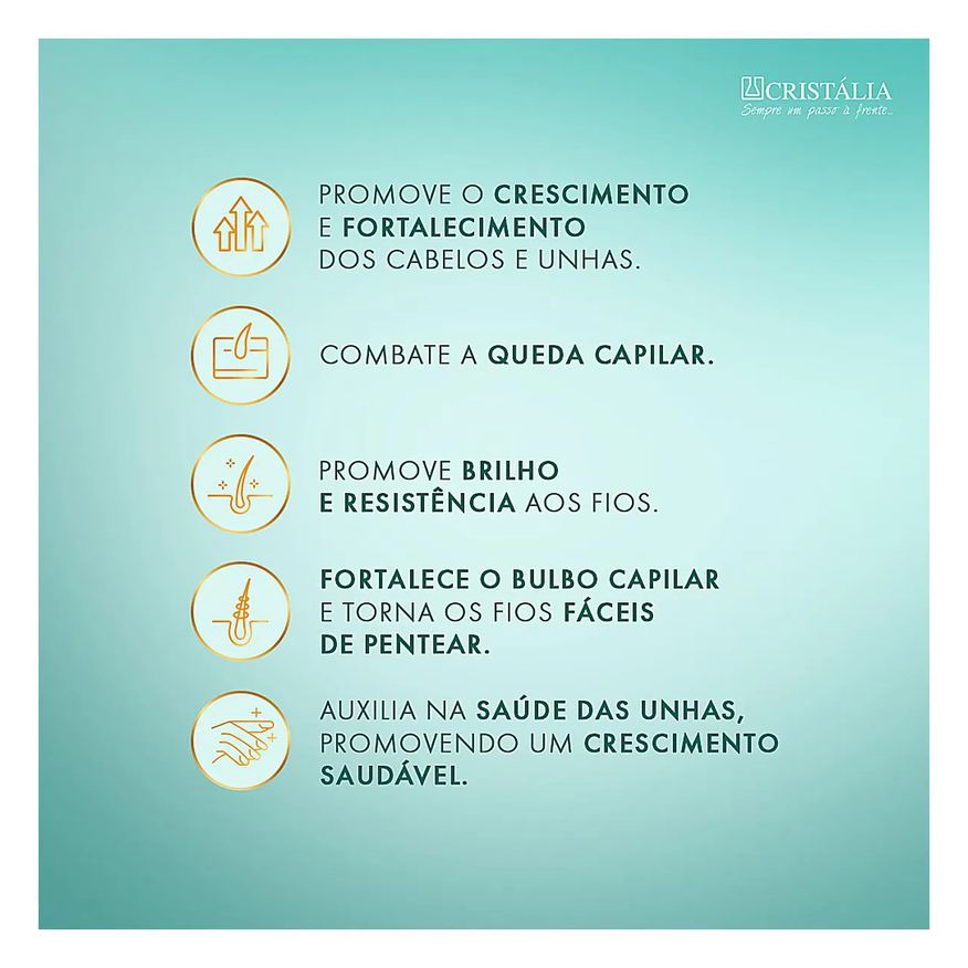 Vitamínico Suplemento Tacitá Unhas e Cabelos - 30 Comprimidos