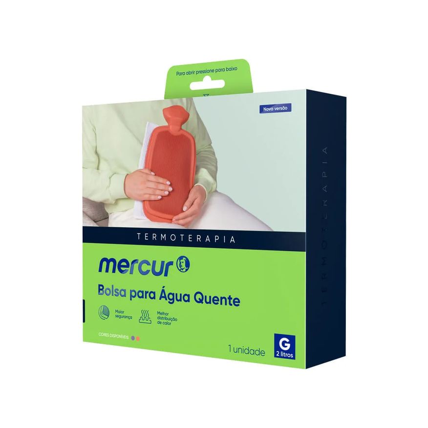 Para Bolsa Agua Quente Mercur Termoterapia G 2l Bordo Com 1 Unidade