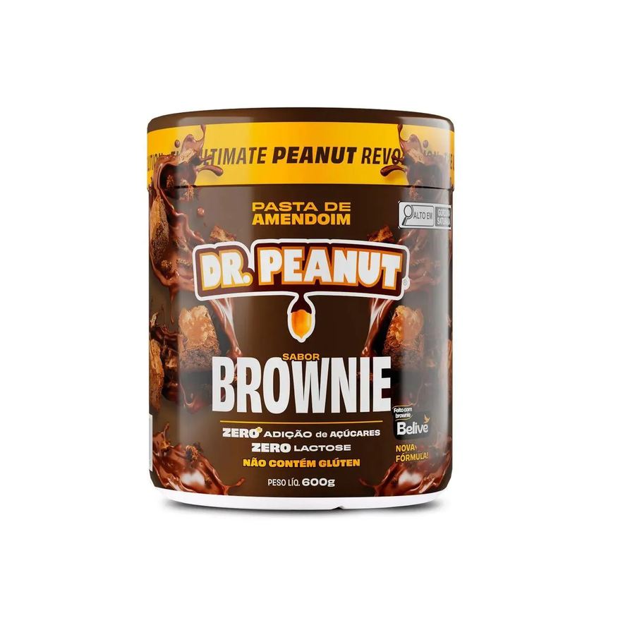 Amend Pasta de Amendoim Sabor Brownie com Whey Protein Dr. Peanut 600g