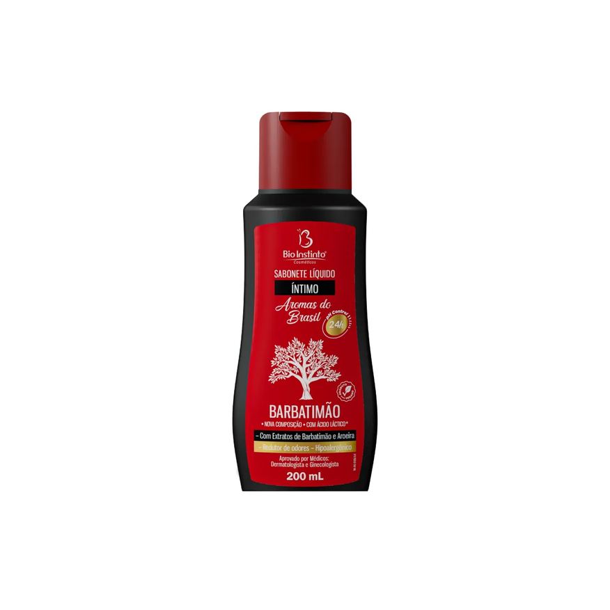 Bio Instinto Sabonete Líquido Íntimo Aromas do Brasil Barbatimão e Aroeira 200ml