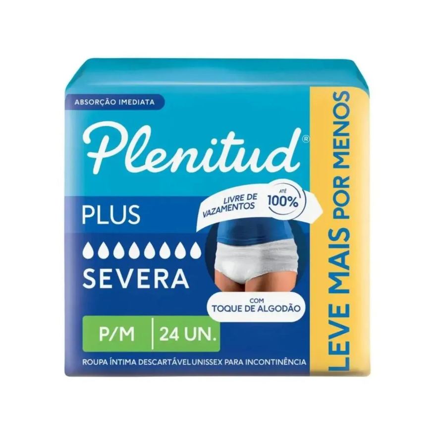 Protect Fralda Calça Geriátrica Unissex Plenitud Plus P/M 24 Unidades