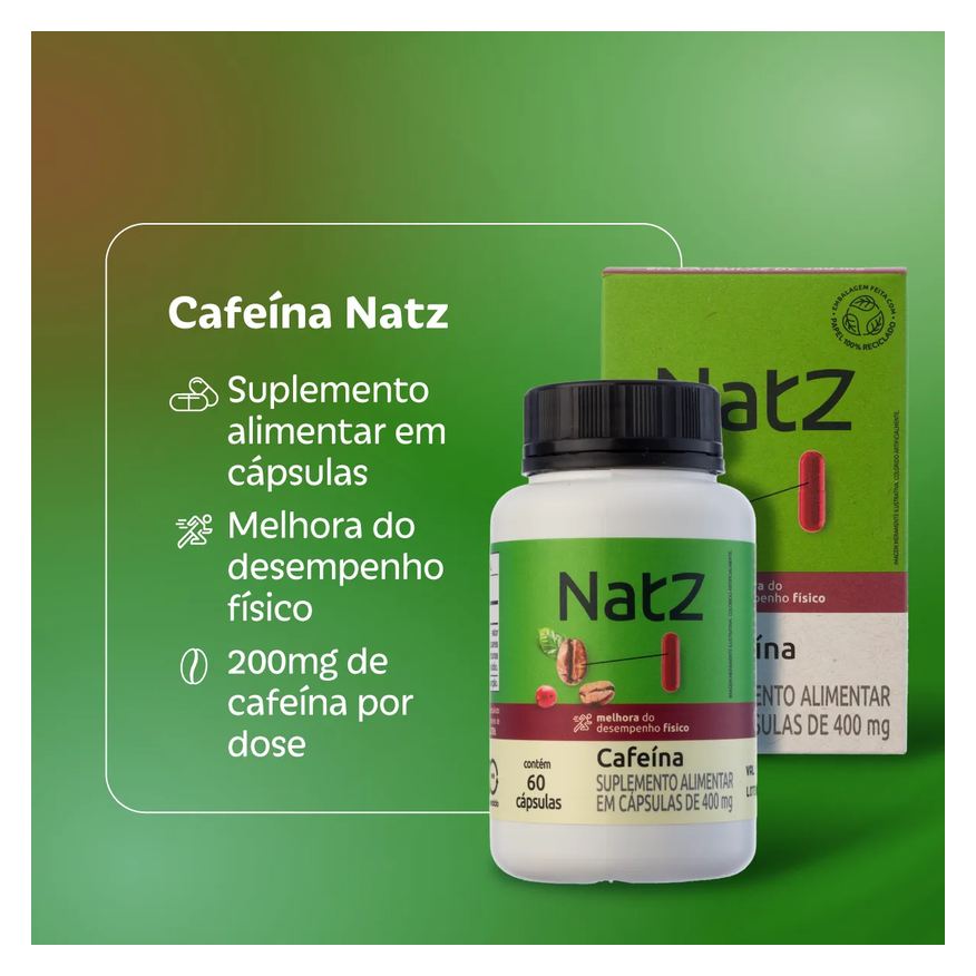 Natz Cafeína 60 Cápsulas