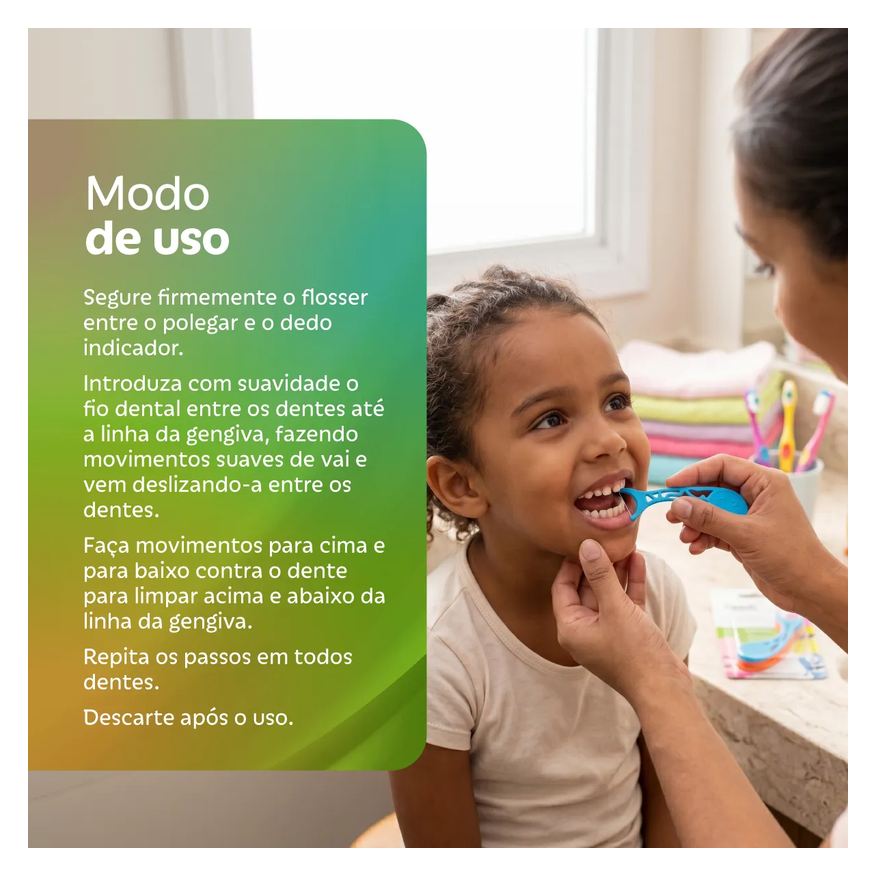 Needs Fio Dental Infantil Floss Pick Kids 10 Unidades
