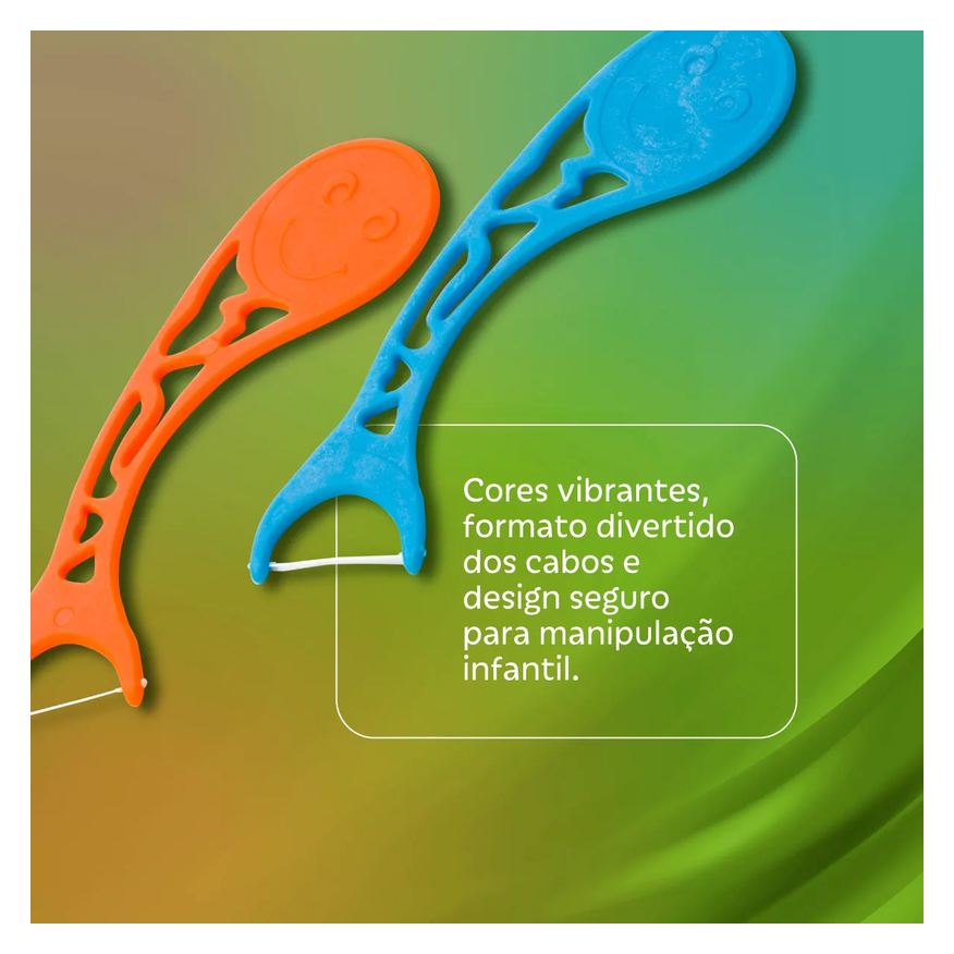 Needs Fio Dental Infantil Floss Pick Kids 40 Unidades
