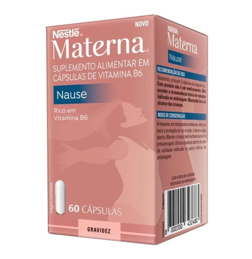 Nestlé Materna Nause Suplemento Alimentar 60cps