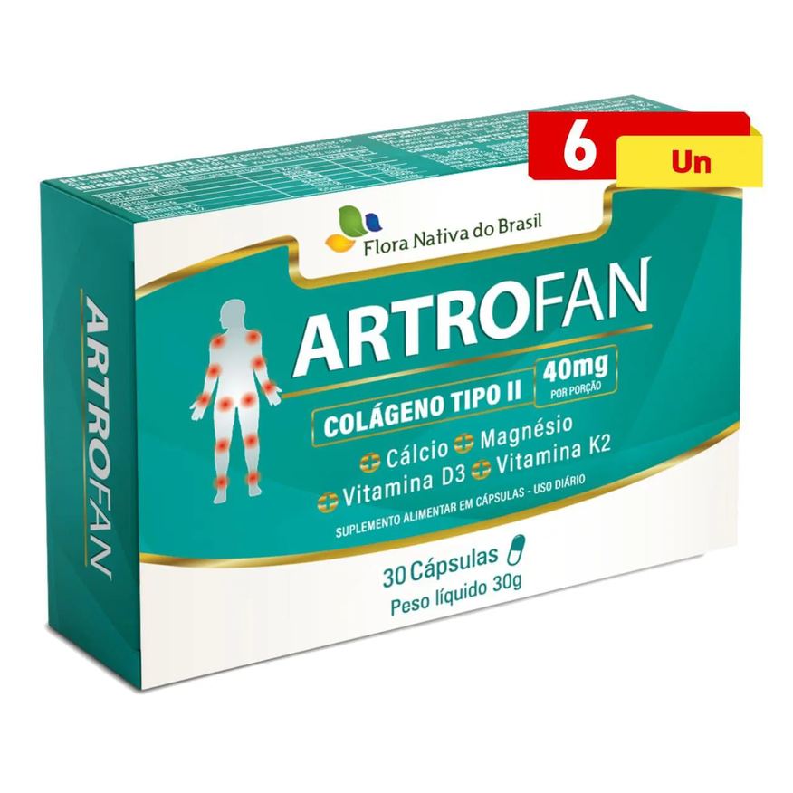 Flora Nativa Do Brasil Kit 6 Astrofan Flex 60 Capsulas - Flora Nativa