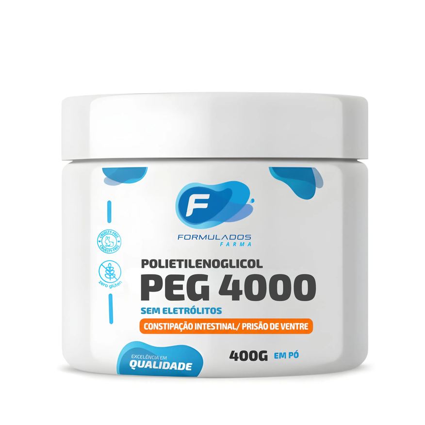 Formulados Farma Peg 4000 Puro em Pó 400 Gramas - Polietilenoglicol
