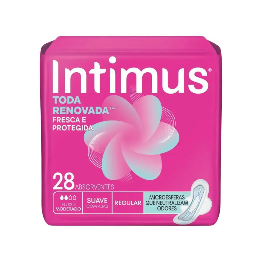 Intimus Absorvente Toda Protegida Com Abas 28 Unidades