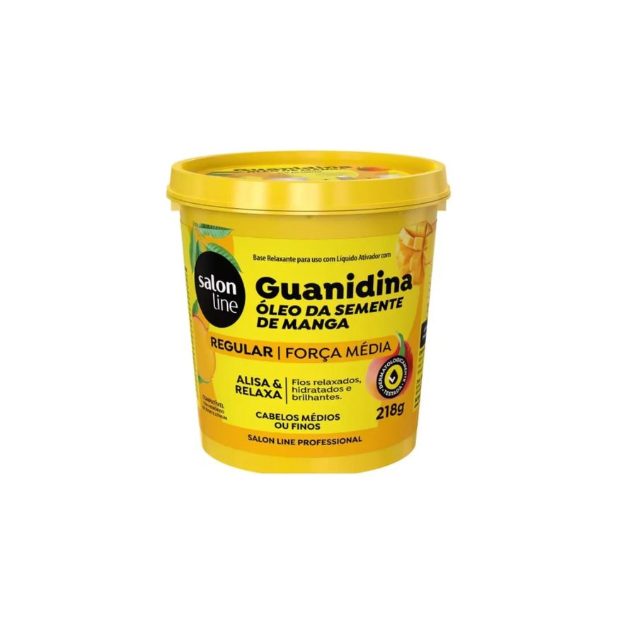Salon Line Relaxante Capilar Guanidina Manga Regular Alisa e Relaxa 218g