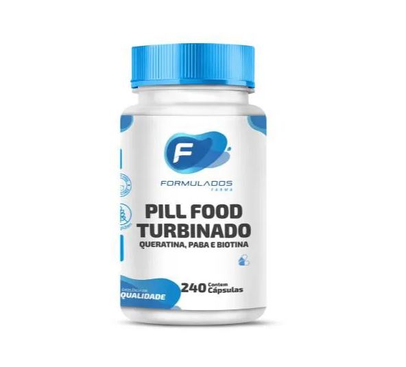 Formulados Farma Pill Food Turbinado com Queratina, Paba, Biotina - 240 Cápsulas