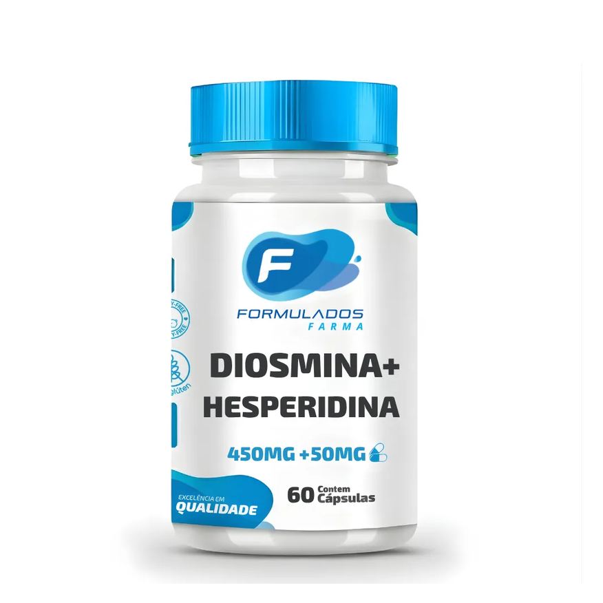 Formulados Farma Diosmina 450mg + Hesperidina 50mg 60 Cápsulas