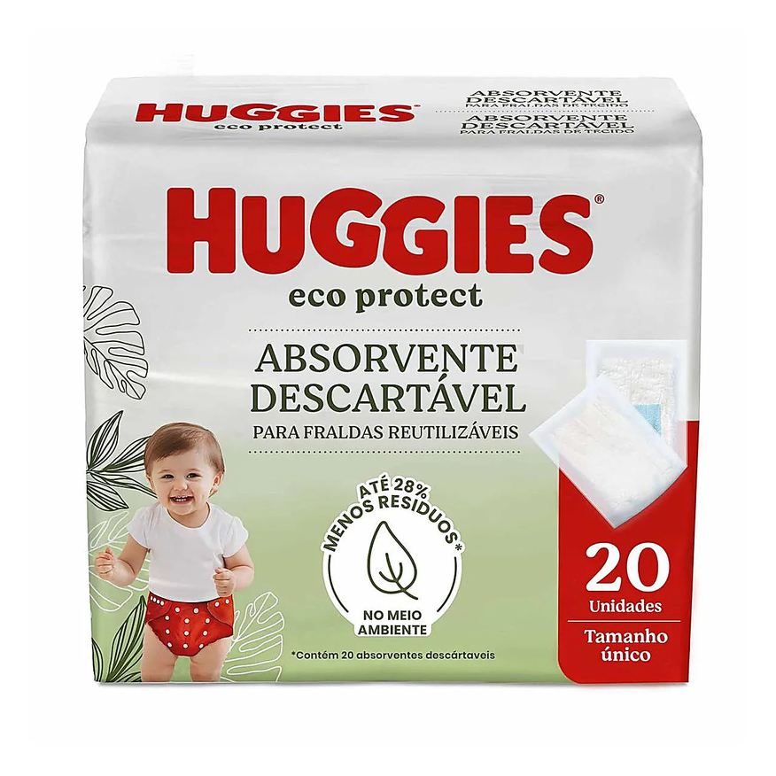 Huggies Absorvente Descartável para Fraldas Eco Protect Tamanho único 20 Unidades