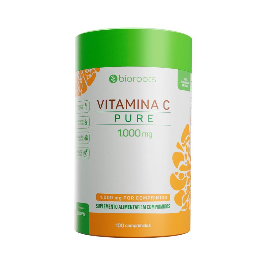 Bioroots Vitamina C Vegan com 100 unidades