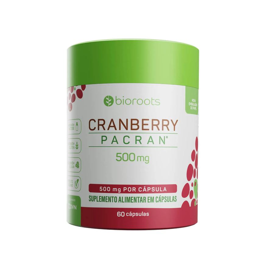 Bioroots Cranberry Pacran 500mg com 60 unidades