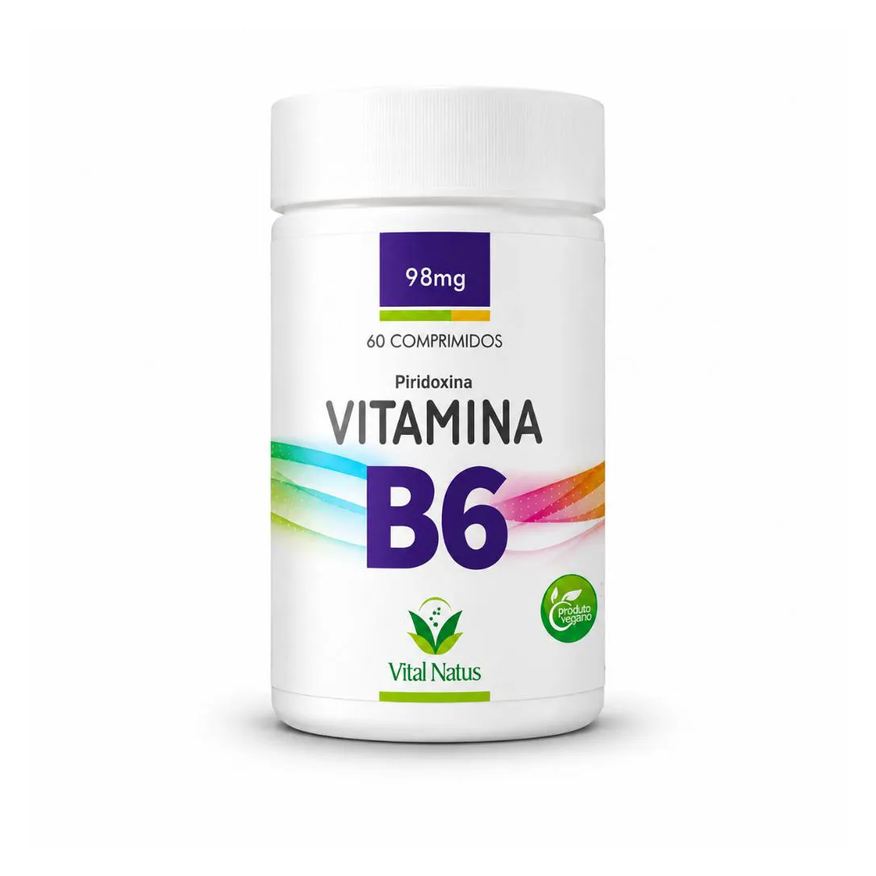 Vital Natus Kit 3 Vitamina B6 500mg Piridoxina Complexo B 180 Comprimidos
