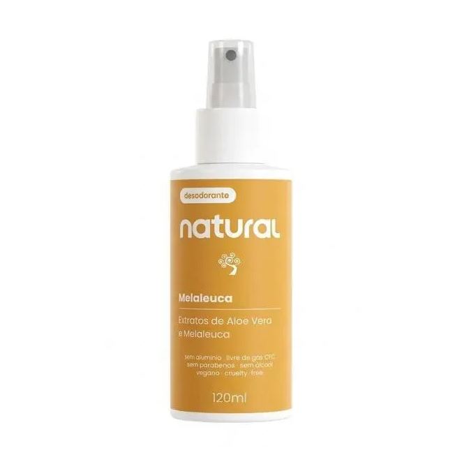 Orgânico Natural Desodorante Natural com Melaleuca e Aloe Vera 120ml