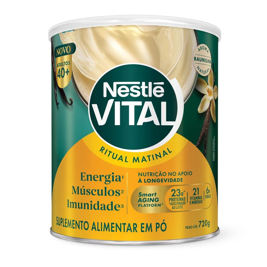 Vital Suplemento Alimentar em Pó Nestlé Ritual Matinal Baunilha 720g