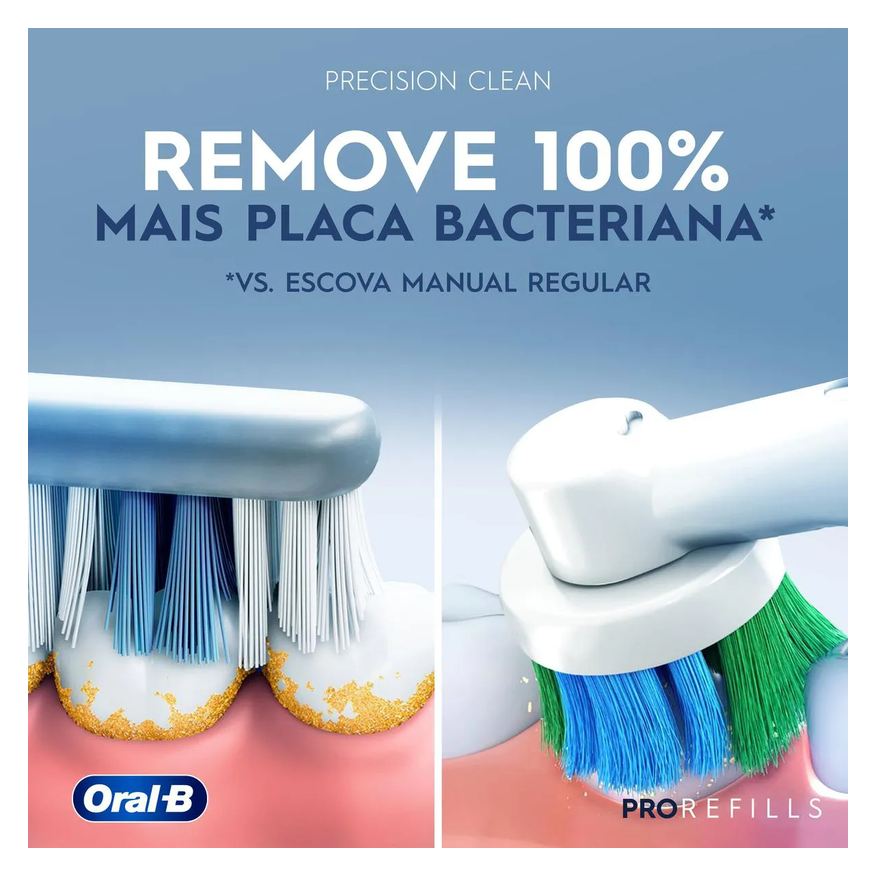 Oral-B Refil Escova de Dente Elétrica PRO Series Precision Clean 4 unidades