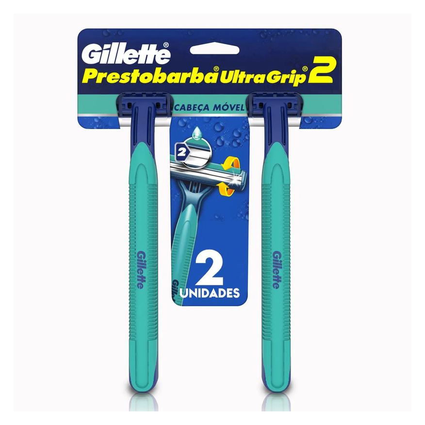 Gillette Aparelho de Barbear Prestobarba Ultragrip2 2 unidades
