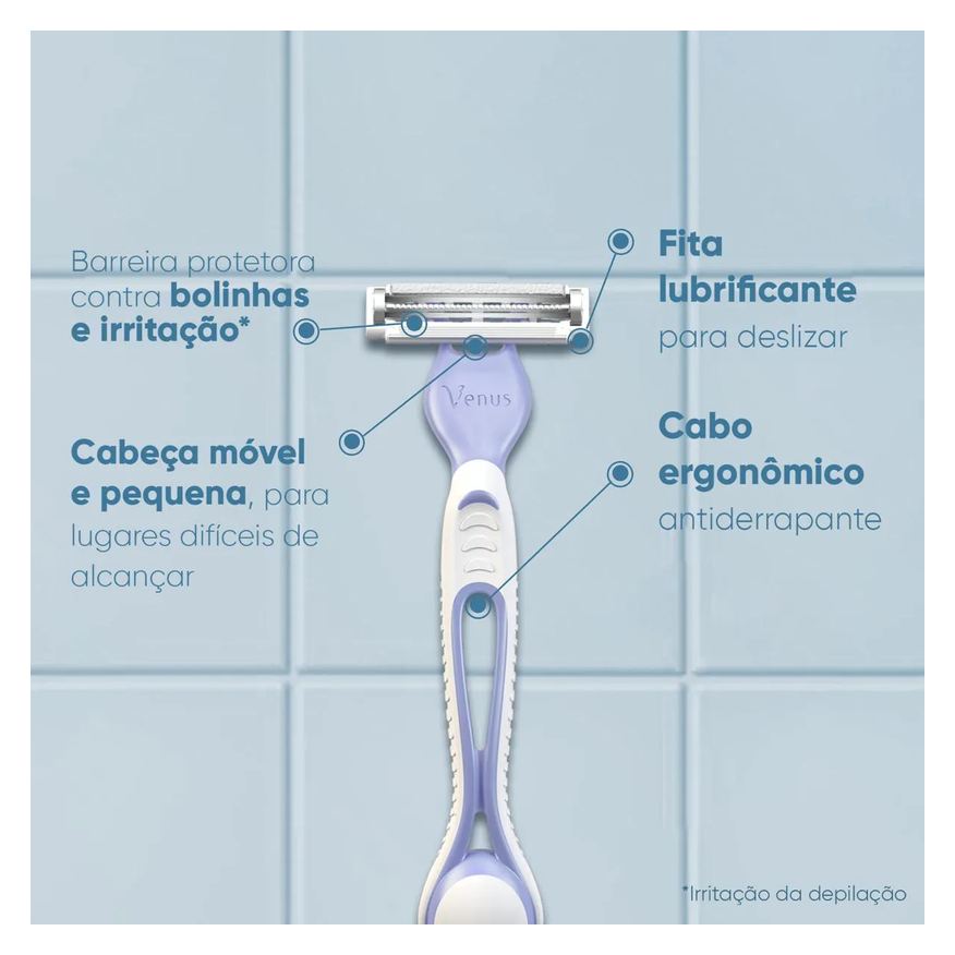 Gillette Aparelho de Depilar Descartável Venus Íntima 4 Unidades