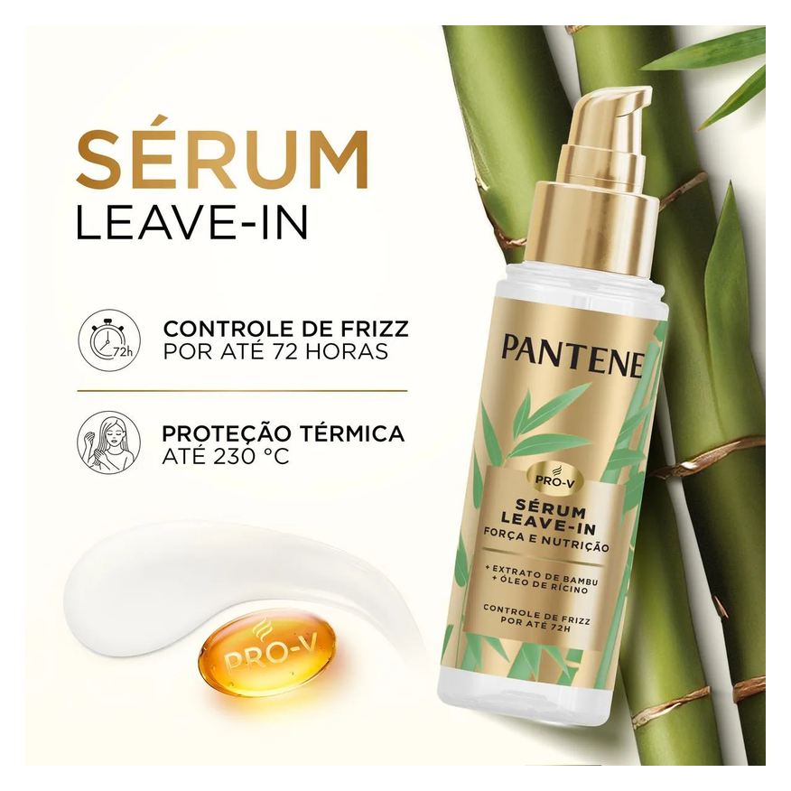 Pantene Sérum Capilar Leave-In Bambu Força e Nutrição 95ml
