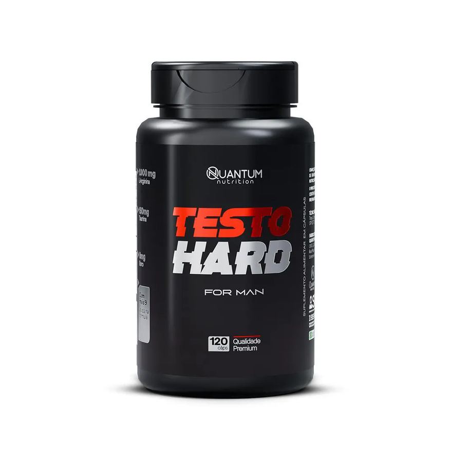 Quantum Nutrition Testo Hard 120caps + Energia Pré Treino Ganho Massa - Quantum