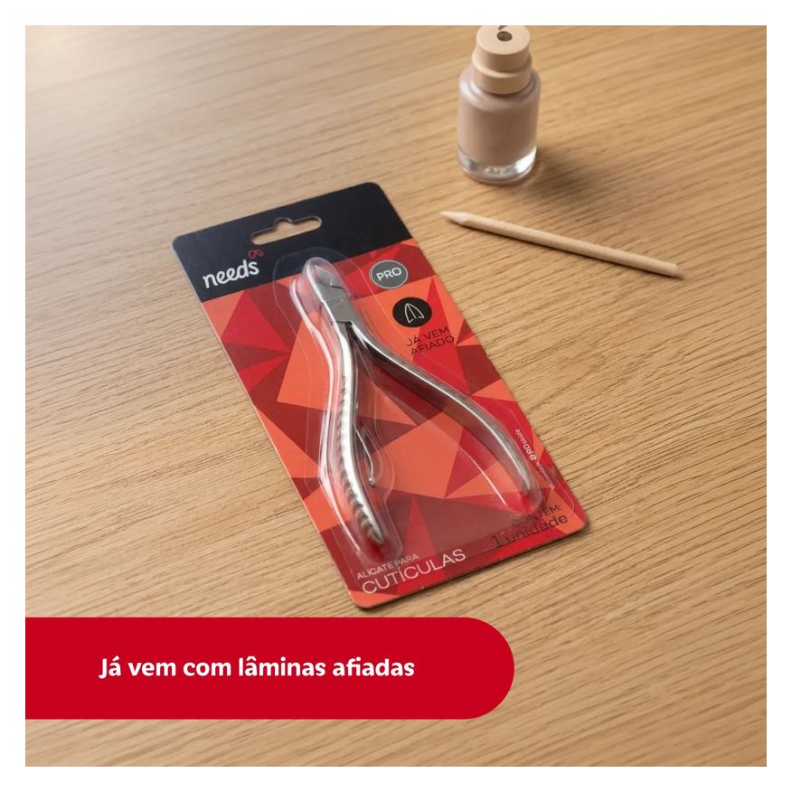 Needs Alicate de Cutícula PRO Inox 1 Unidade