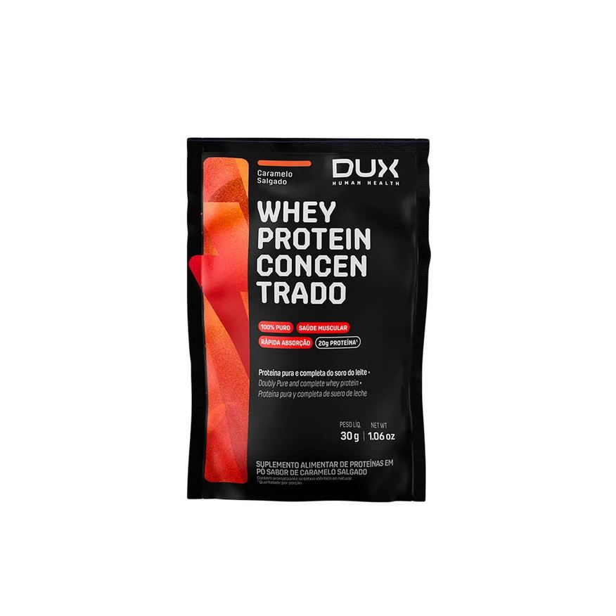 Dux Whey Protein Concentrado Caramelo Salgado Sache 30g