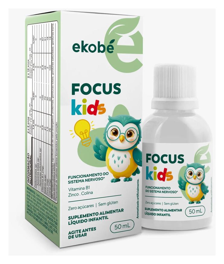 Ekobé Focus Kids para Memória e Déficit de Atenção 50ml