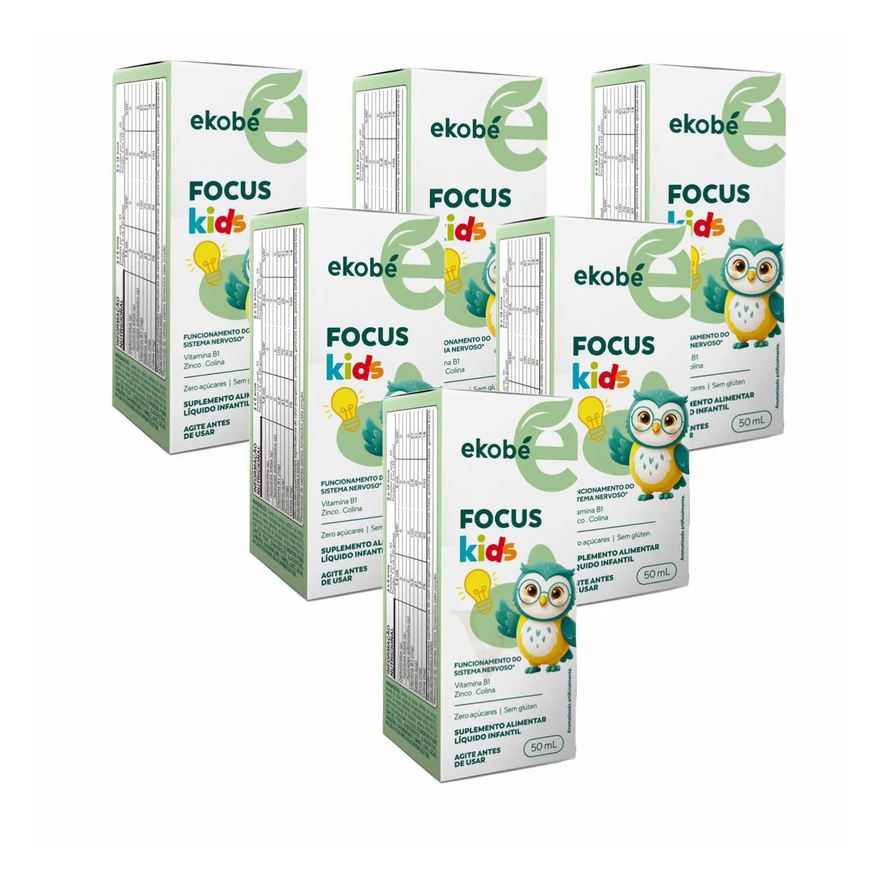Ekobé 6x Focus Kids para Memória e Déficit de Atenção 50ml