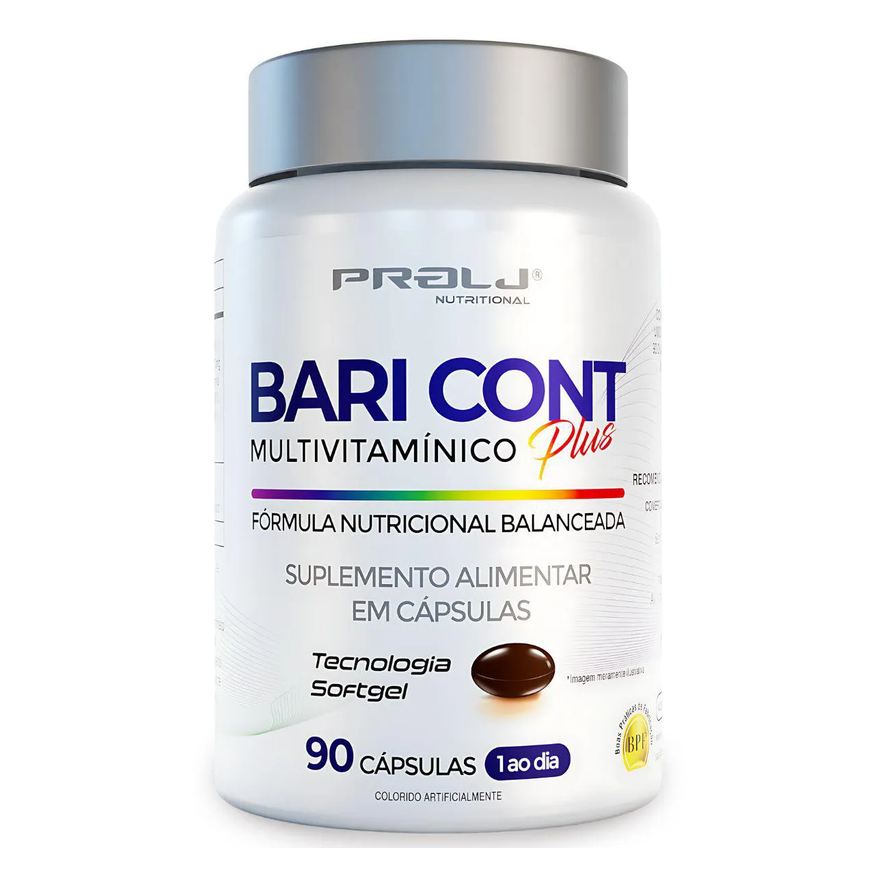 Prolj Bari Cont Bariatric 90 Cápsulas Softgel | Multivitamínico de Uso Diário | Nutritional