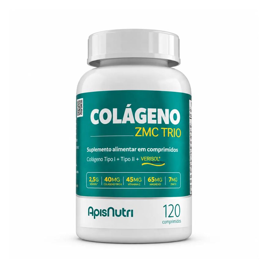 Apisnutri Colágeno Zmc Trio 120 Comprimidos