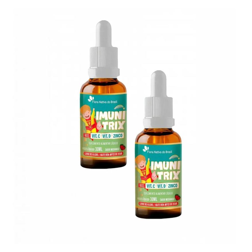 Imunitrix 2x – Vitamina C – Vitamina D – Zinco – 30ml – Morango