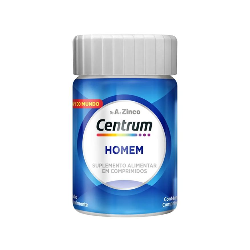 Centrum Homem Polivitamínico Vitaminas De A A Z 30 Comprimidos