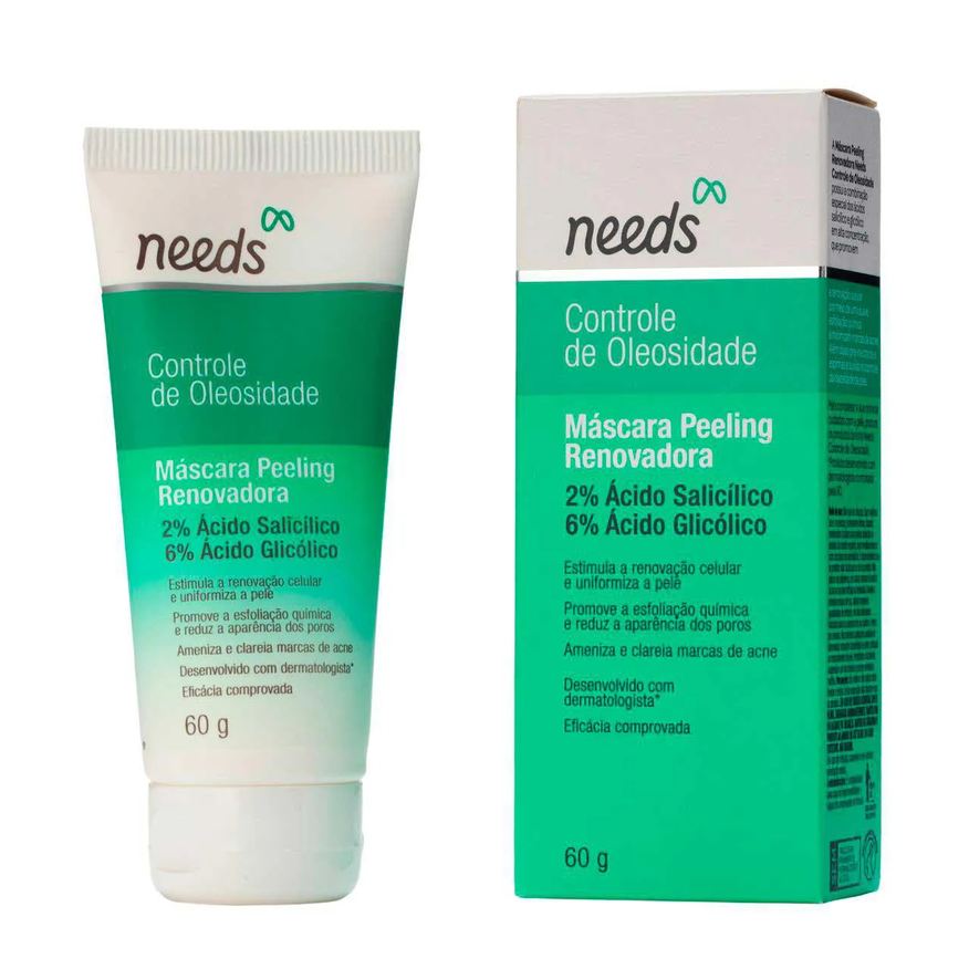 Needs Máscara Peeling Renovadora Controle de Oleosidade 60g