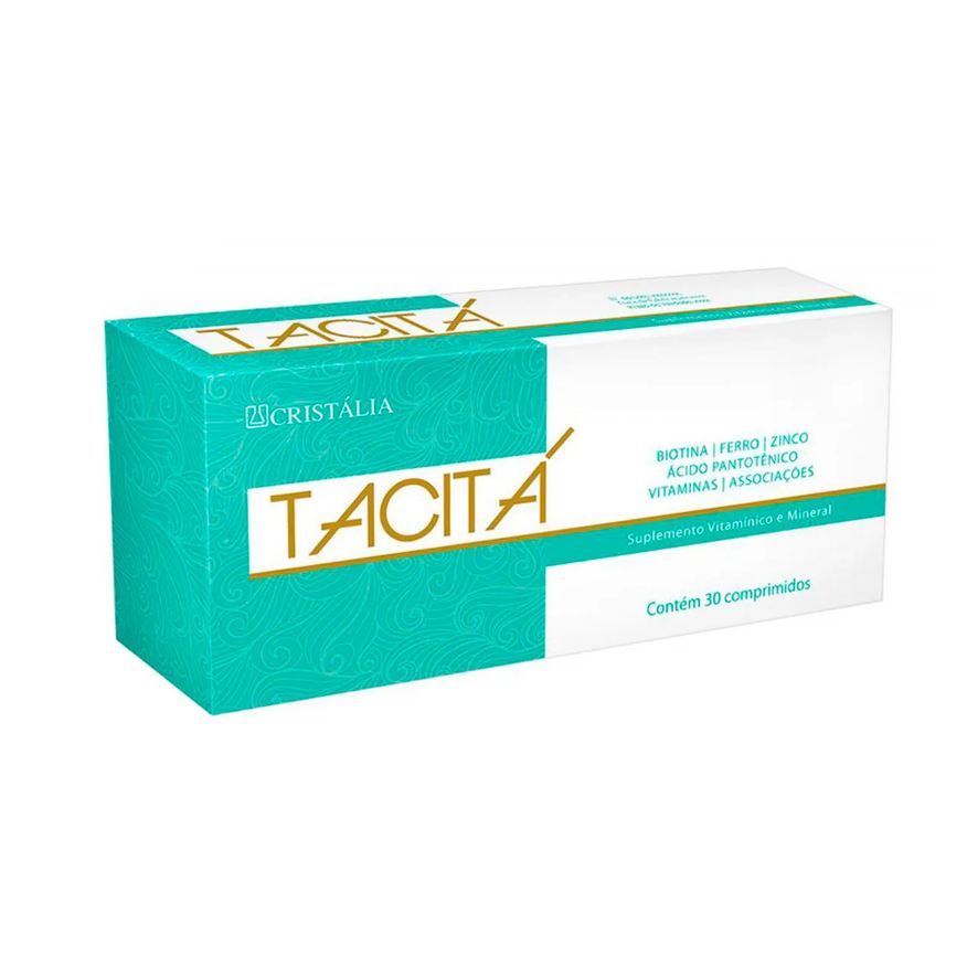 Vitamínico Suplemento Tacitá Unhas e Cabelos - 30 Comprimidos