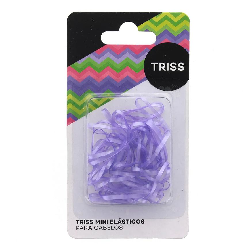 Triss Elásticos de Cabelo Silicone Transparentes 50 Unidades