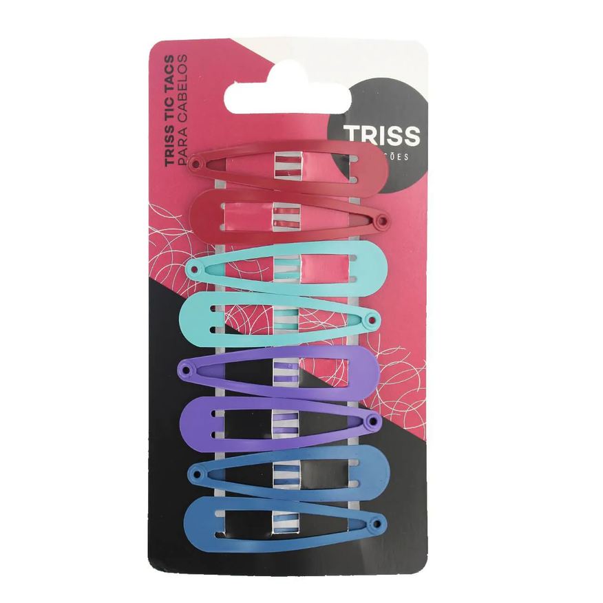 Triss Presilha Tic-Tac Coloridos 8 Unidades