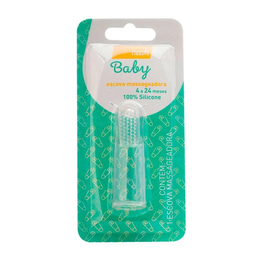 Needs Escova de Dente Massageadora Baby 4 a 24 Meses 1 Unidade