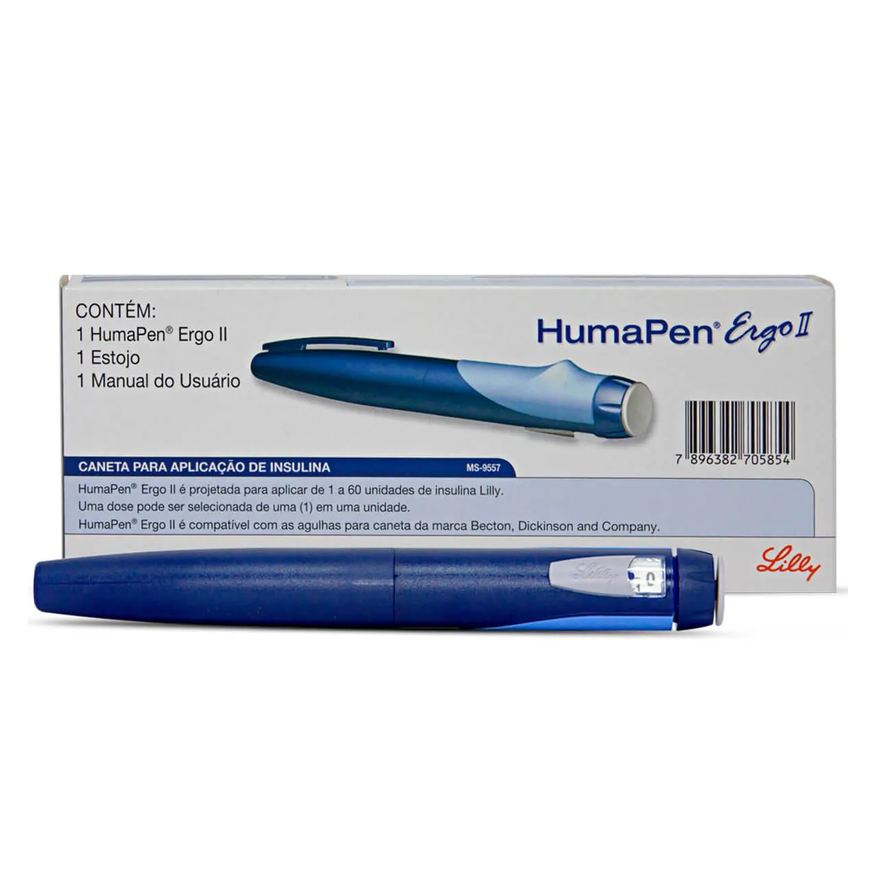 HumaPen Caneta Aplicadora de Insulina Ergo II com 1 unidade