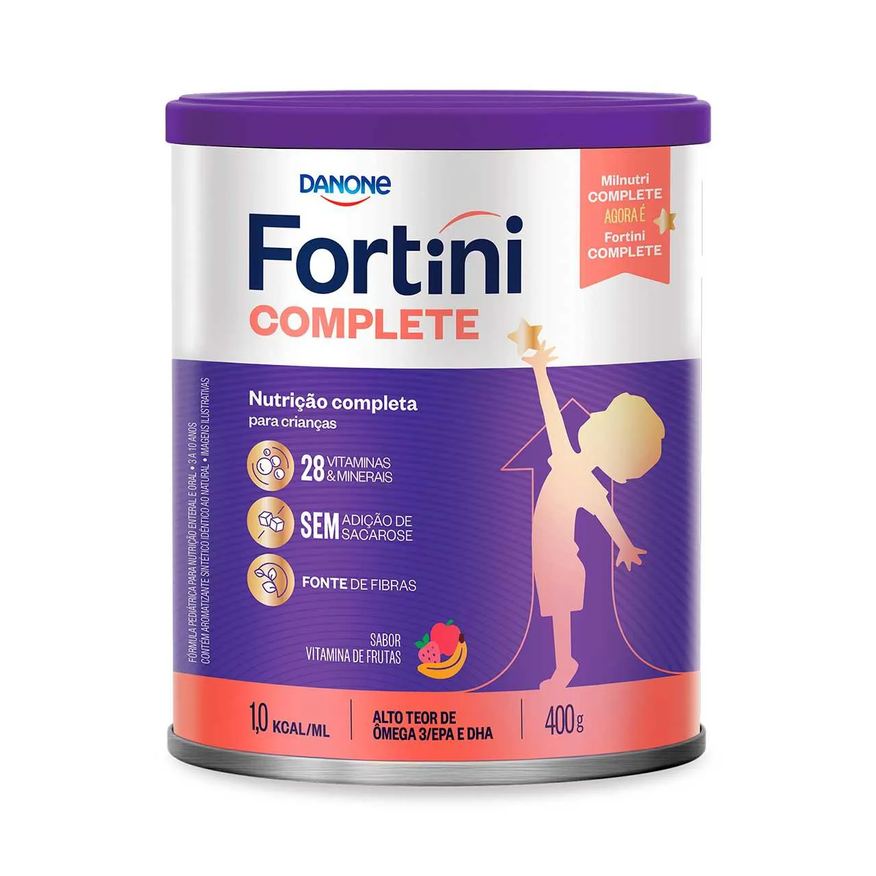 Fortini Fórmula Infantil Complete Vitamina de Frutas 3 a 10 anos 400g