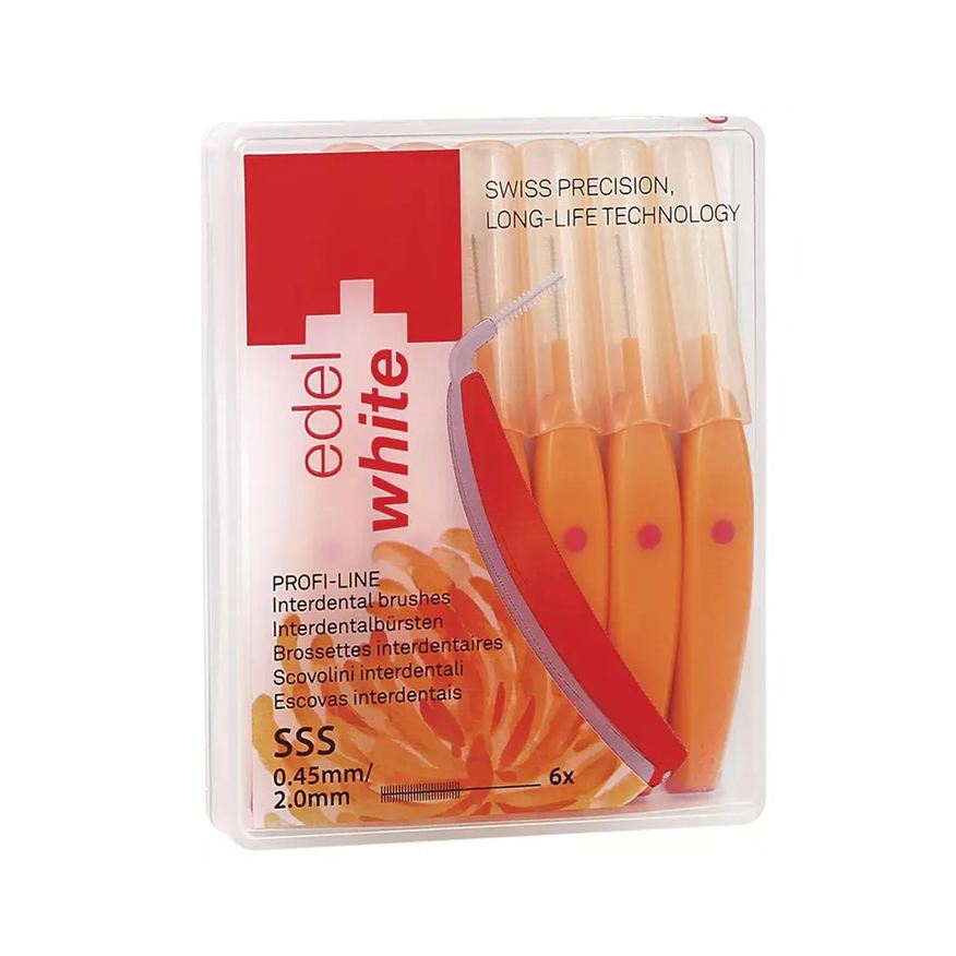 Interdental Escova Edel White EW-ID7 SSS 0,45mm 6 unidades