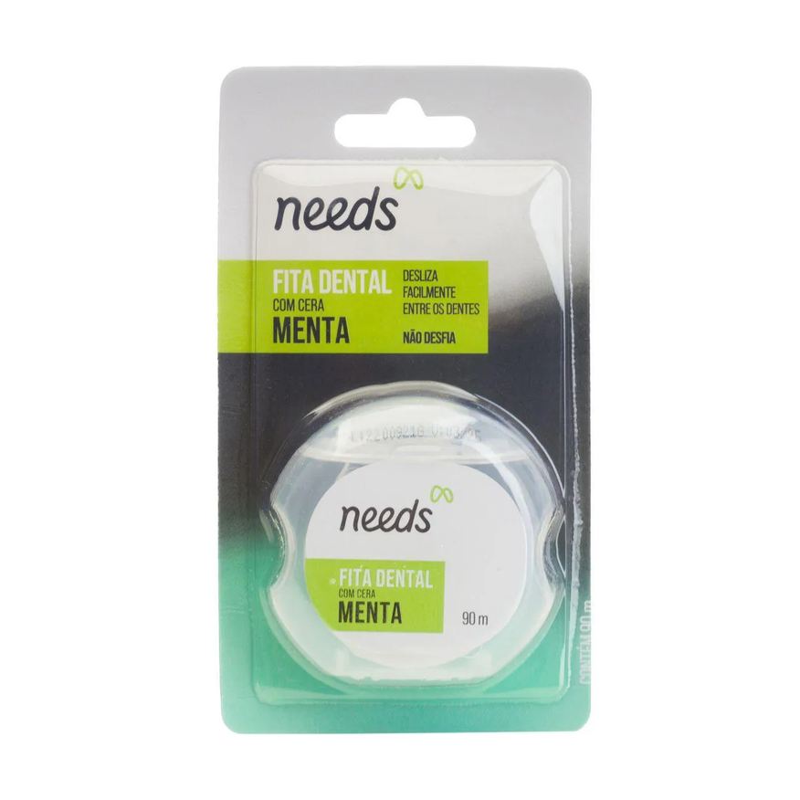 Needs Fita Dental com Cera Menta 90m