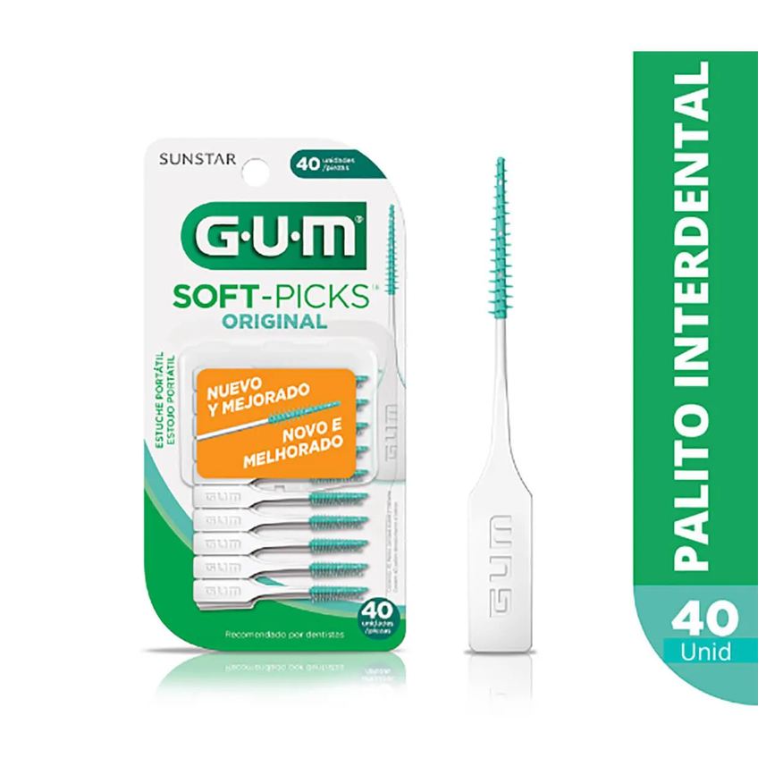Interdental Palito G.U.M Soft Picks Original 40 unidades