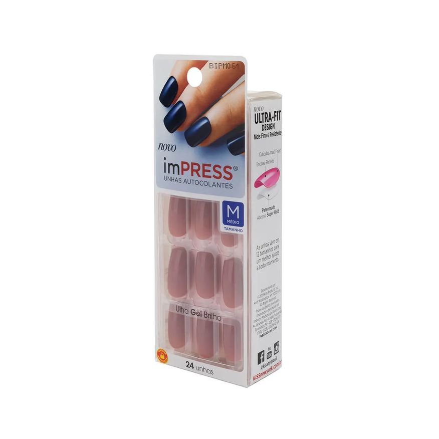 Autocolantes Unhas Impress Fresh Start Média com 24 Unidades