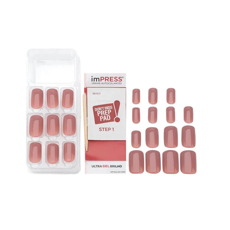 Autocolantes Unhas Impress Fresh Start Média com 24 Unidades