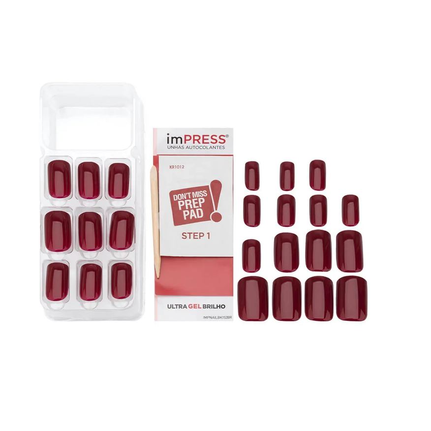 Autocolantes Unhas Impress Pretty Please Média com 24 Unidades