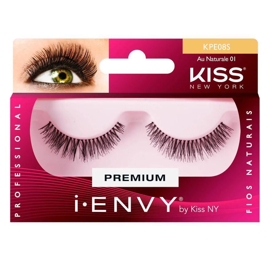Natura Cílios Postiços Kiss NY I-Envy Au Naturale 01 com 1 par