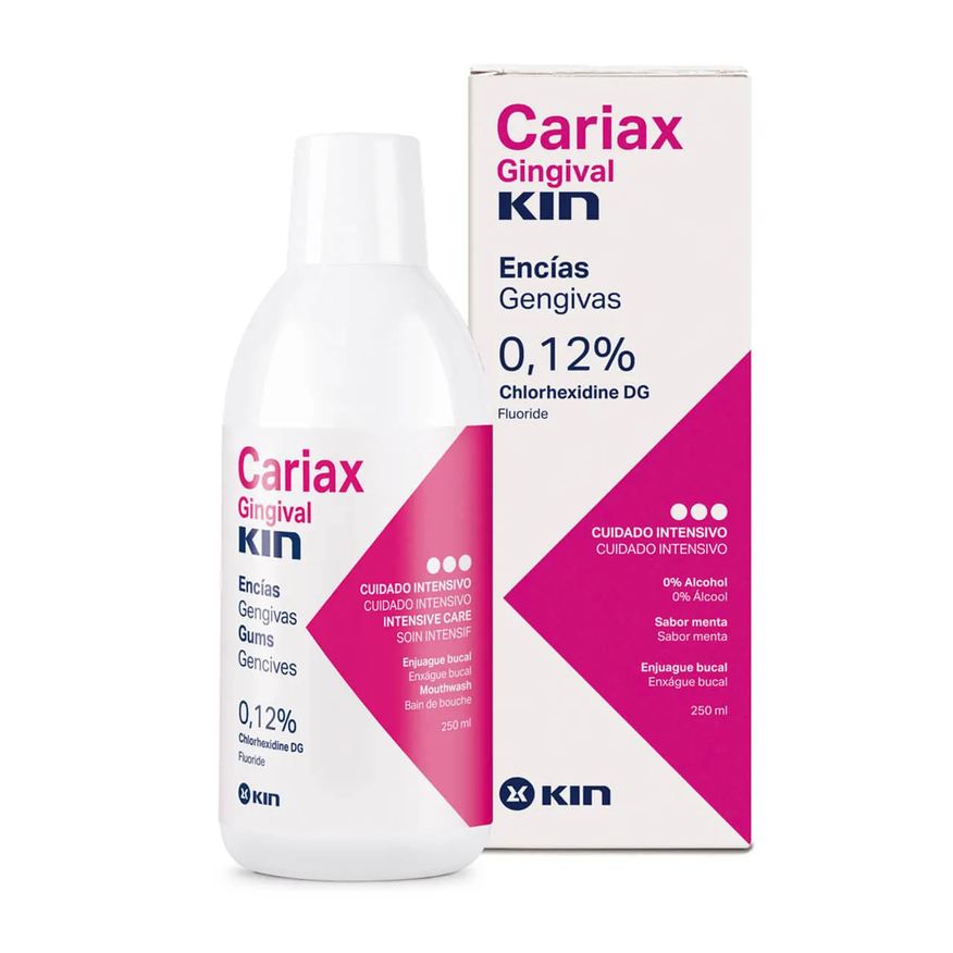 Kin Enxaguatório Antisséptico Bucal Cariax Gengival com 250ml