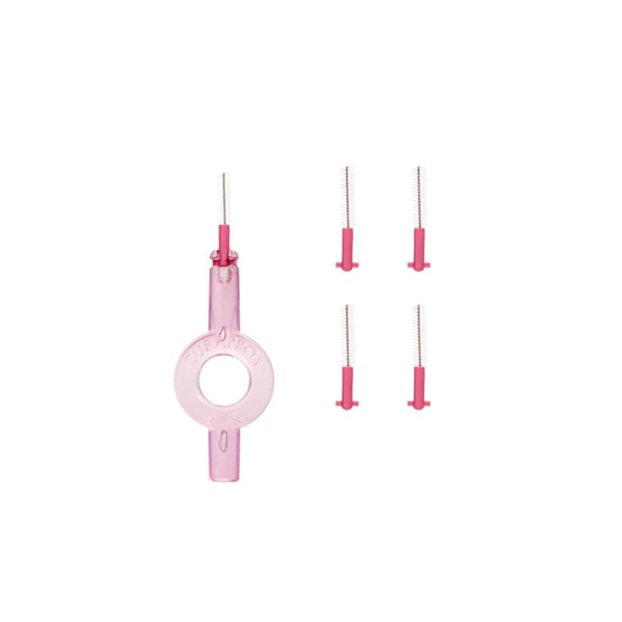 Interdental Refil Cápsulas 0,8 MM Curaprox Cor Rosa com 1 unidade